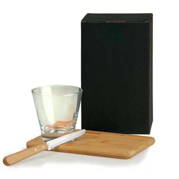 KIT PARA CAIPIRINHA EM BAMBU / MADEIRA - 0,35 L - 3 PÇS — foto 1 de 2