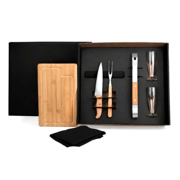 KIT PARA CHURRASCO / CERVEJA COM PEGADOR - 7 PÇS — foto 1 de 1