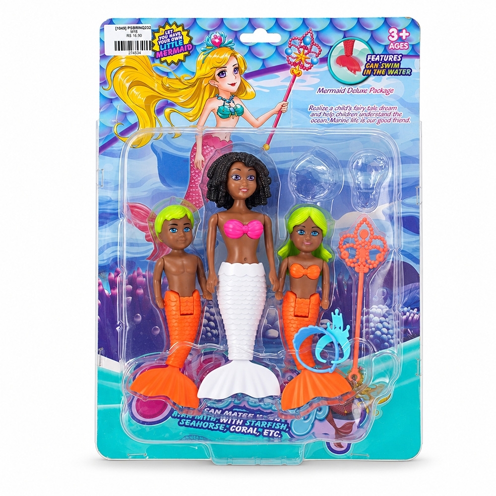 KIT BONECAS SEREIA 3 PEÇAS — foto 1 de 1