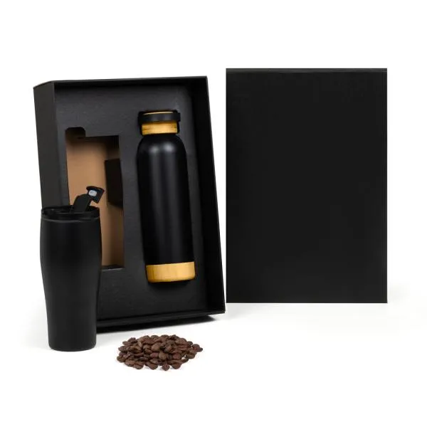 KIT COPO DUPLA CAMADA E GARRAFA - 2 PÇS — foto 1 de 4