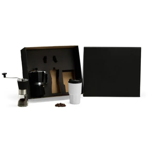 KIT CAFETEIRA, MOEDOR E COPO TÉRMICO - 3 PÇS — foto 1 de 6