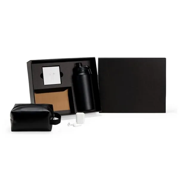 KIT GARRAFA, FONE BLUETOOTH E NECESSAIRE - 3 PÇS — foto 1 de 4