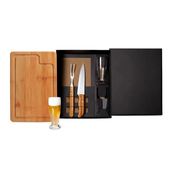 KIT PARA CHURRASCO COM COPOS - 5 PÇS — foto 1 de 2