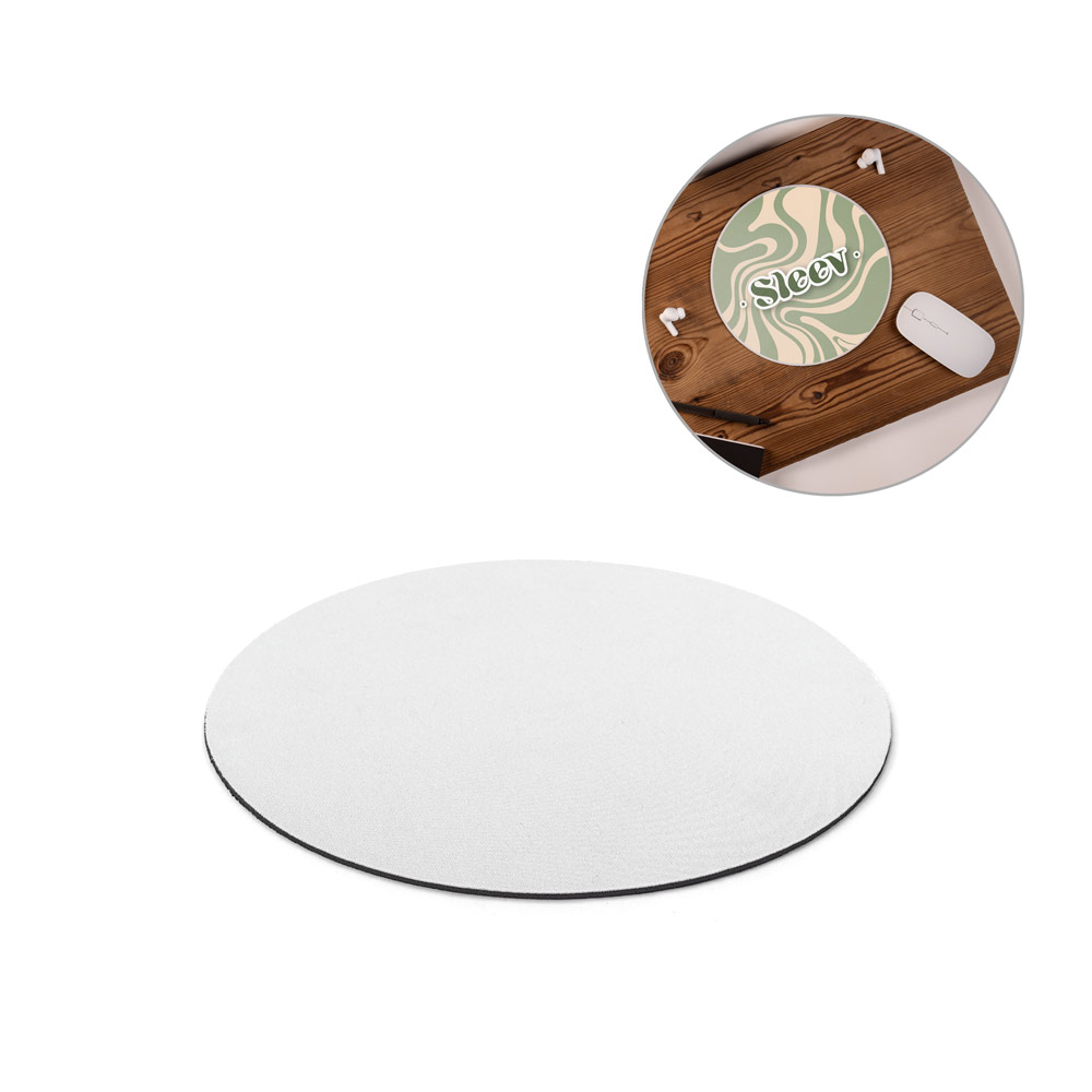 BLAIR ROUND. Mouse Pad com formato redondo e base em borracha — foto 1 de 2