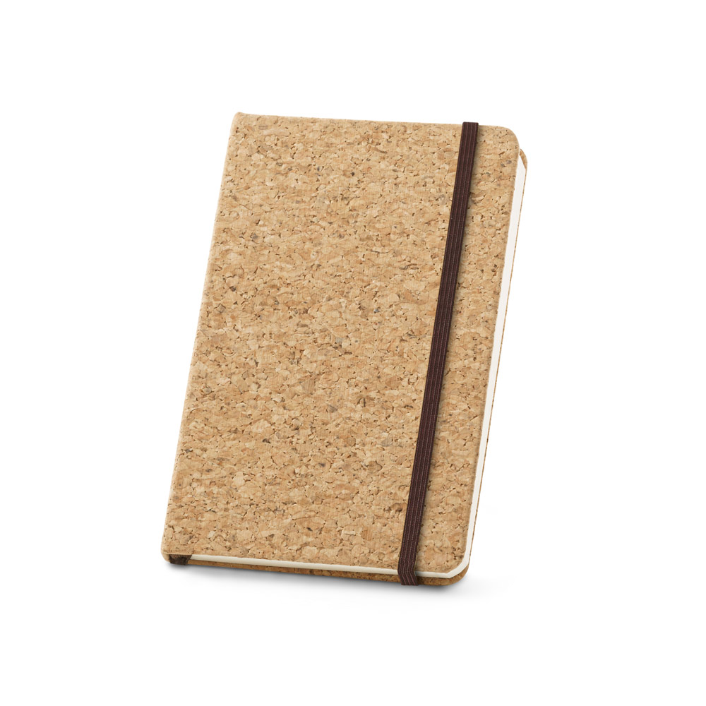 RUSHDIE A6. Caderno A6 de capa dura em cortiça com páginas lisas — foto 1 de 2