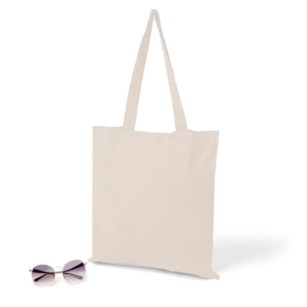SACOLA / ECOBAG EM ALGODÃO RECICLADO - NATURAL - 38X42CM — foto 1 de 5