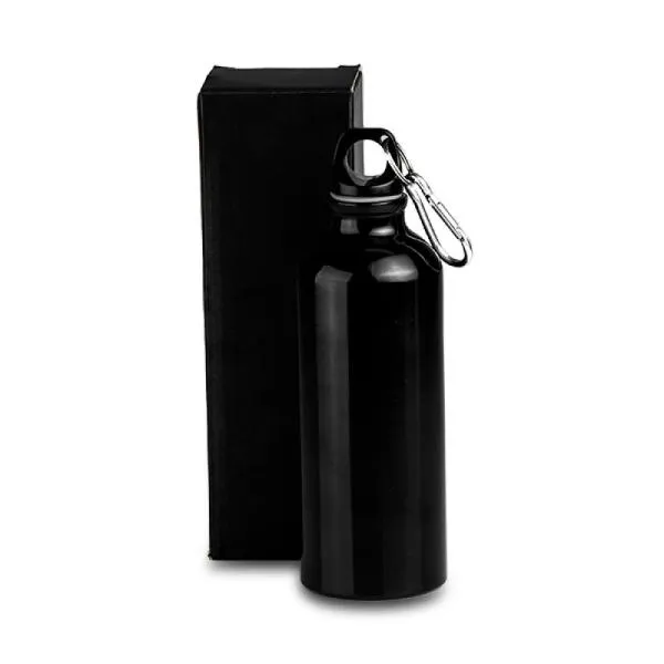 SQUEEZE EM ALUMÍNIO PRETO - 500ML — foto 1 de 7