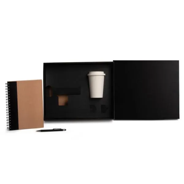 KIT COPO EM FIBRA DE BAMBU, CADERNO E CANETA - 3 PÇS — foto 1 de 4