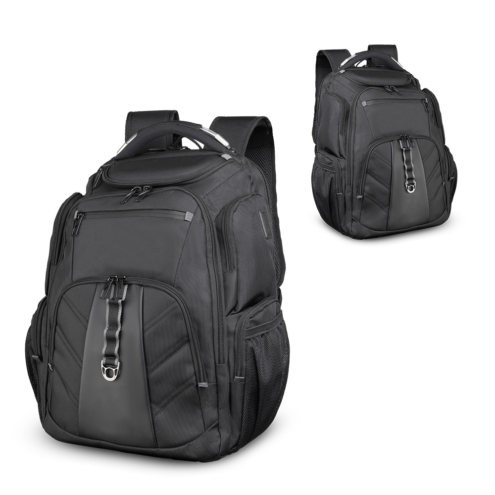 Mochila premium para notebook em tecido poliéster 600d com interior — foto 1 de 5