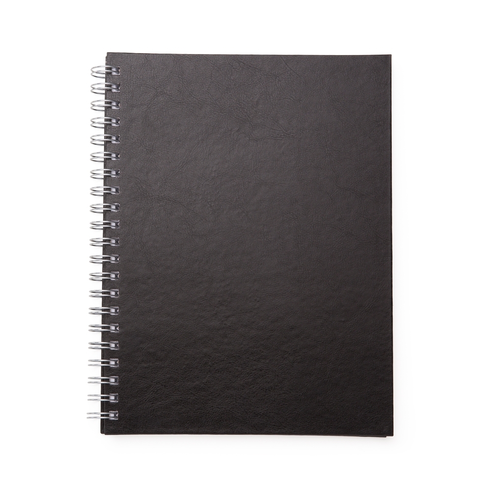 CADERNO C/ CAPA DE COURO SINTÉTICO 21 X 28 CM — foto 1 de 2