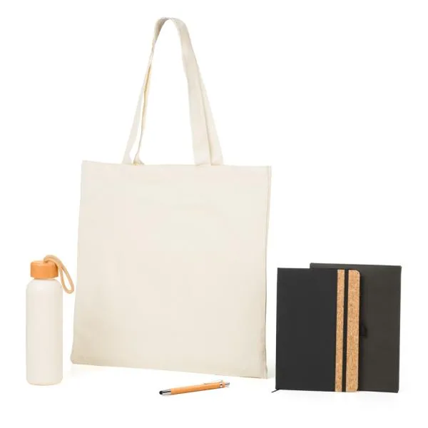 KIT SACOLA, GARRAFA, CADERNO E CANETA - 4 PÇS — foto 1 de 5