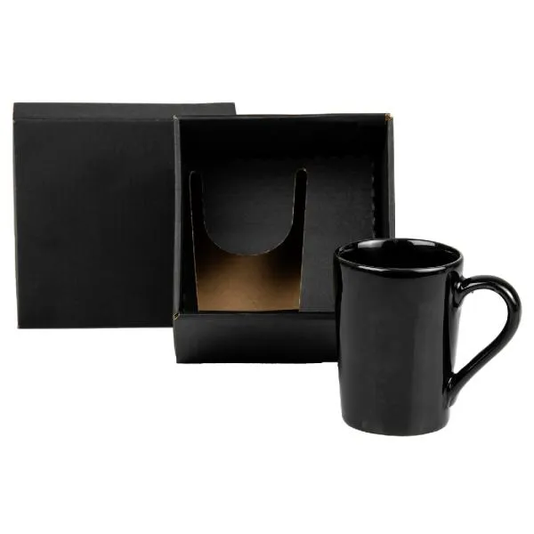 CANECA EM CERÂMICA PRETA - 230ML — foto 1 de 5