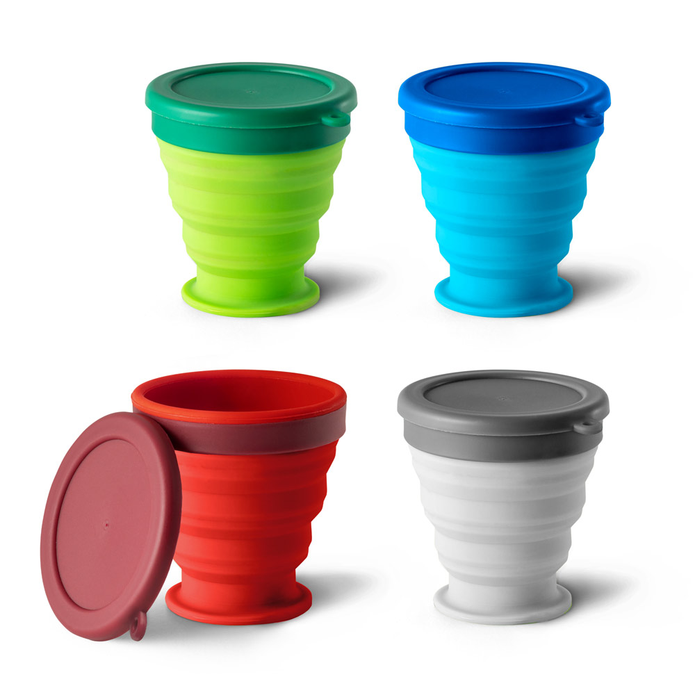 ORTON. Copo de viagem em silicone com tampa em PP (240 mL) — foto 1 de 5