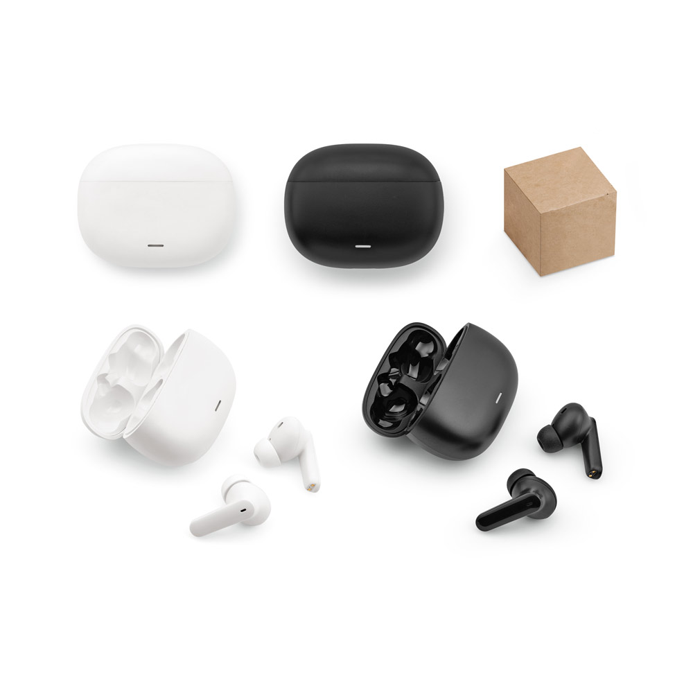 PASCAL. Fone de ouvido wireless com autonomia de 6h, em ABS 100% reciclado — foto 1 de 3