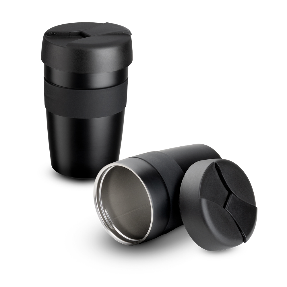 Copo em aço inox com parede dupla isolada a vácuo - 350ml — foto 1 de 5