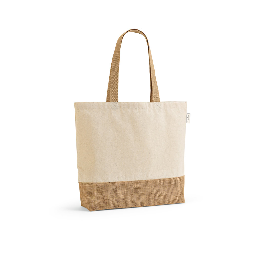 MALDIVAS CASUAL. Sacola em 70% algodão reciclado e 30% poliéster reciclado (220 g/m²) com base em juta — foto 1 de 2