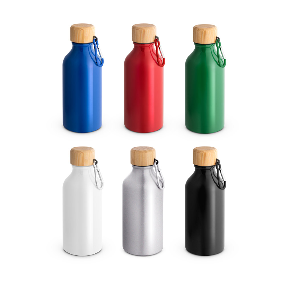 ROUSEY. Squeeze em alumínio 100% reciclado com cor sólida brilhante (400 mL) — foto 1 de 7