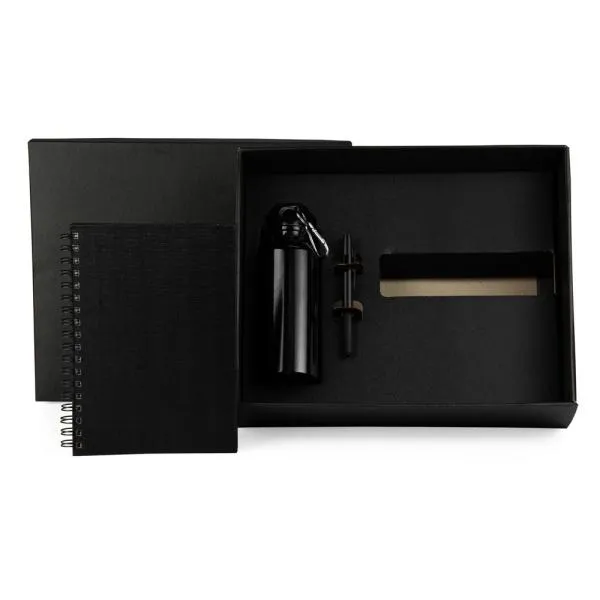 KIT COM SQUEEZE, CANETA E CADERNO - 3 PÇS — foto 1 de 2