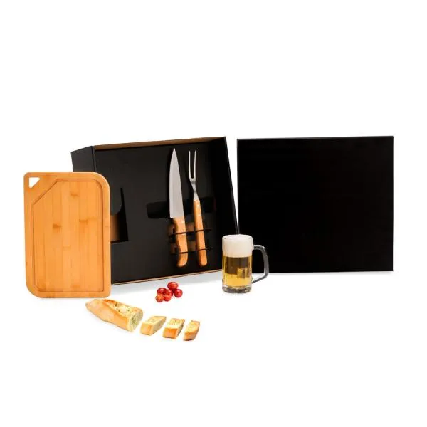 KIT PARA CHURRASCO E CERVEJA - 4 PÇS — foto 1 de 4