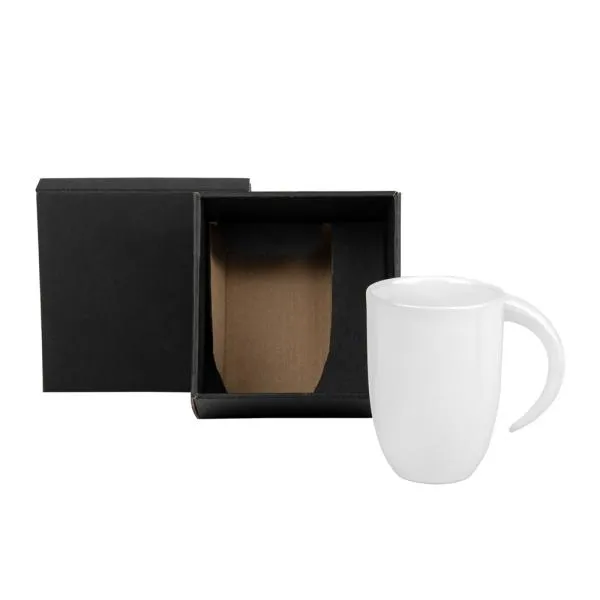 CANECA EM CERÂMICA BRANCA - 350ML — foto 1 de 2