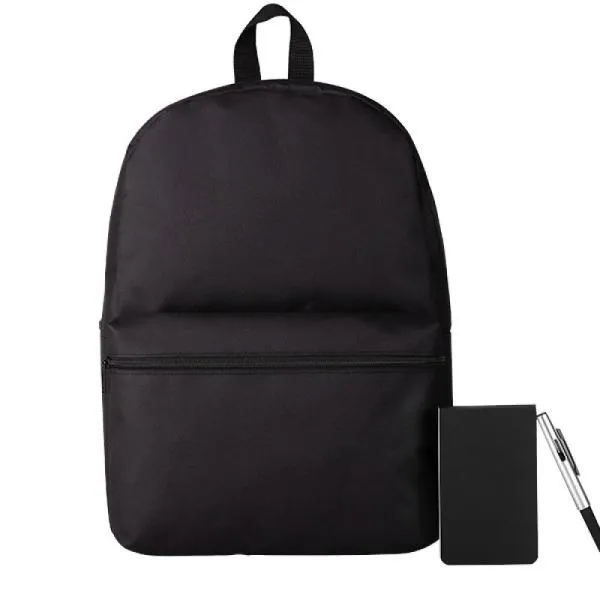 CONJ. MOCHILA, BLOCO E CANETA - 3 PÇS — foto 1 de 3