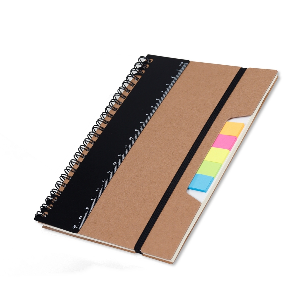 CADERNO P/ ANOT. KRAFT COM ELASTICO — foto 1 de 4