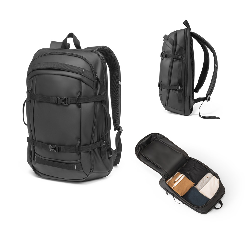 KAMPALA. Mochila para notebook (17'3") em 900D poliéster reciclado de alta densidade com revestimento resistente à agua (21 L) — foto 1 de 2