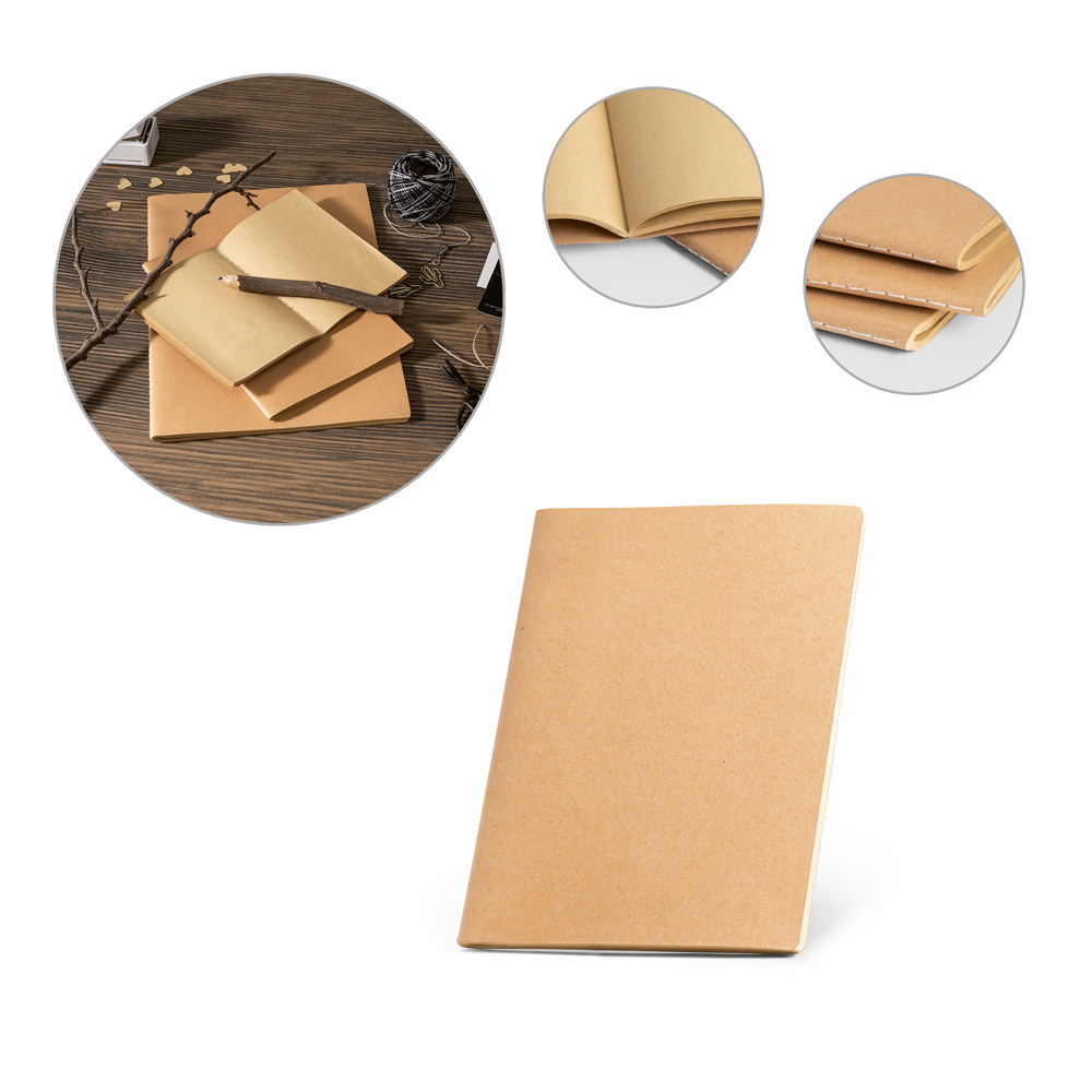 ALCOTT A5 II. Caderno A5 de capa flexível em cartão (250 g/m²) com páginas lisas — foto 1 de 2
