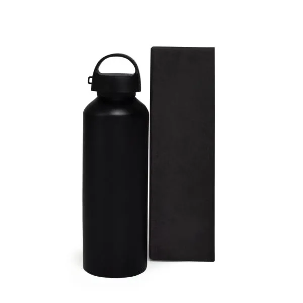 GARRAFA EM ALUMÍNIO PRETO - 600 ML — foto 1 de 6