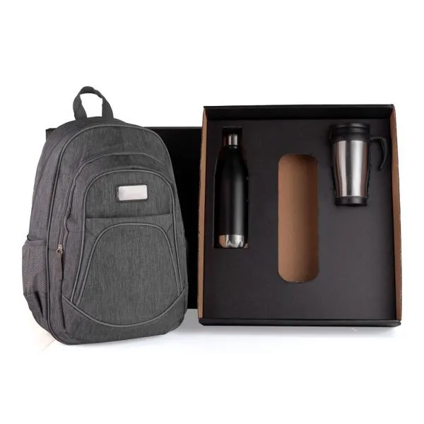 CONJ. MOCHILA, GARRAFA E CANECA - 3 PEÇAS — foto 1 de 2