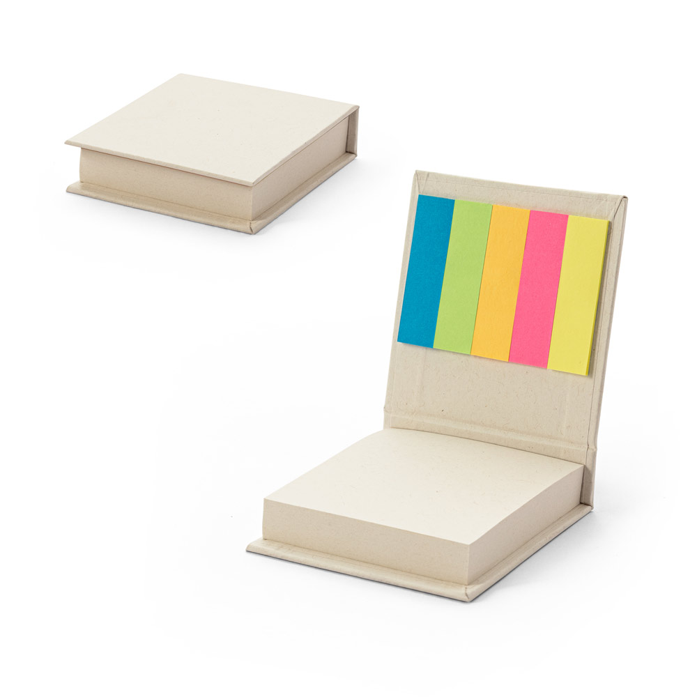 KAIRON. Conjunto 2 em 1 para escritório, em papel 100% reciclado, com 6 blocos adesivados — foto 1 de 2