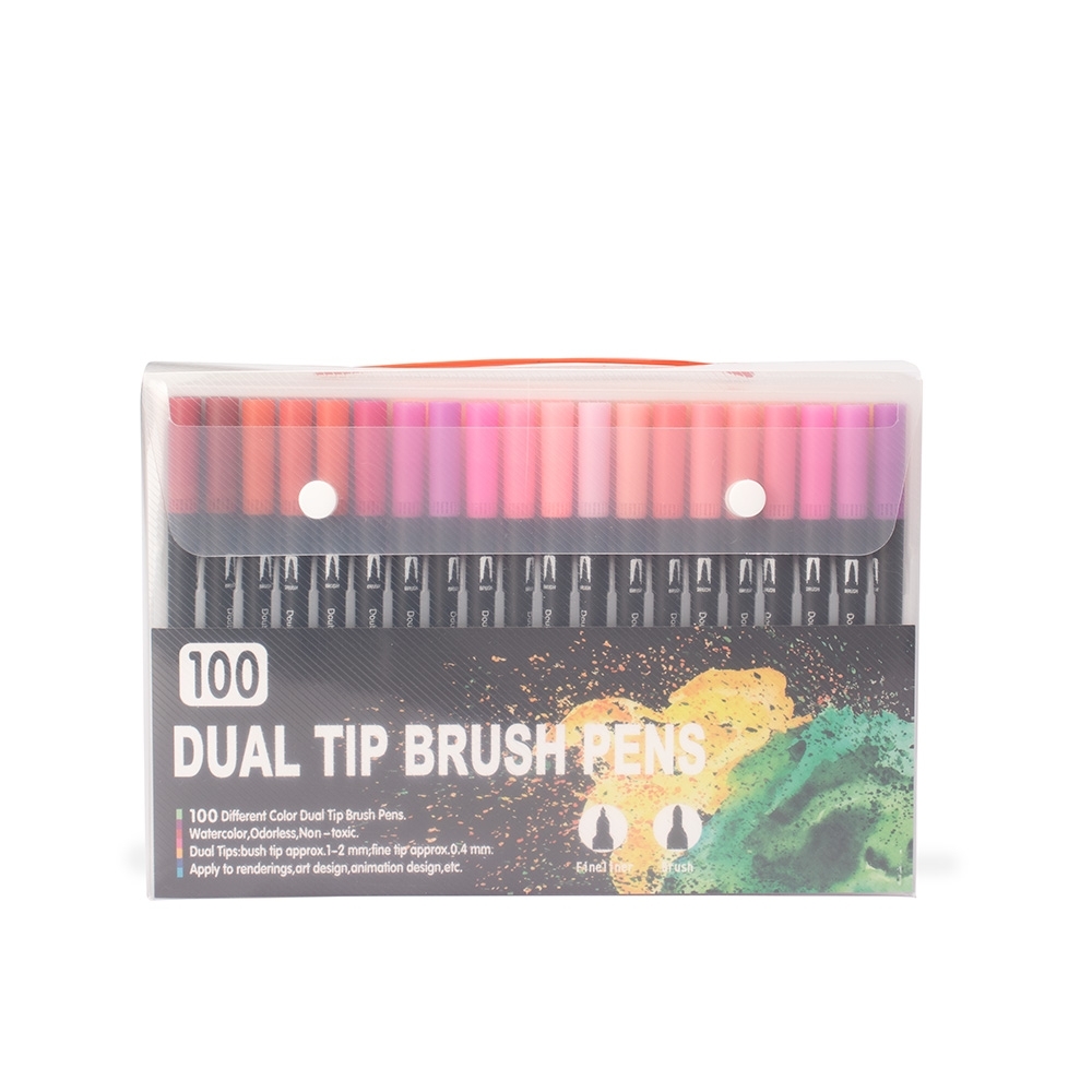 KIT CANETINHAS PONTA DUPLA 100 CORES — foto 1 de 1