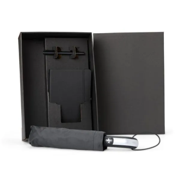 KIT GUARDA-CHUVA, CADERNO E CANETA - 3 PÇS — foto 1 de 4