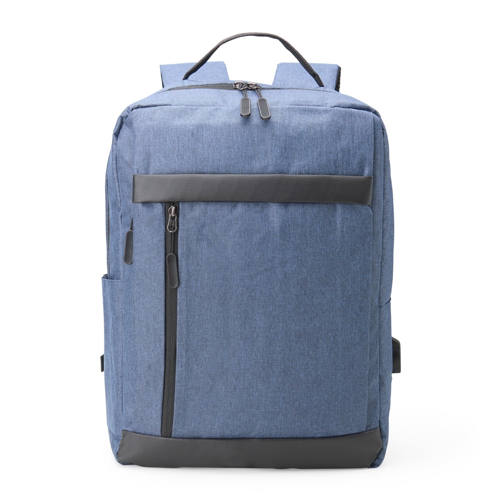 MOCHILA DE NYLON COM DET. EM COURO SINT. — foto 1 de 2