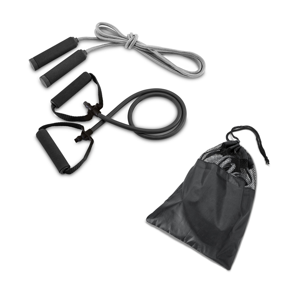 BRADY. Conjunto fitness composto por elástico e corda de pular — foto 1 de 2