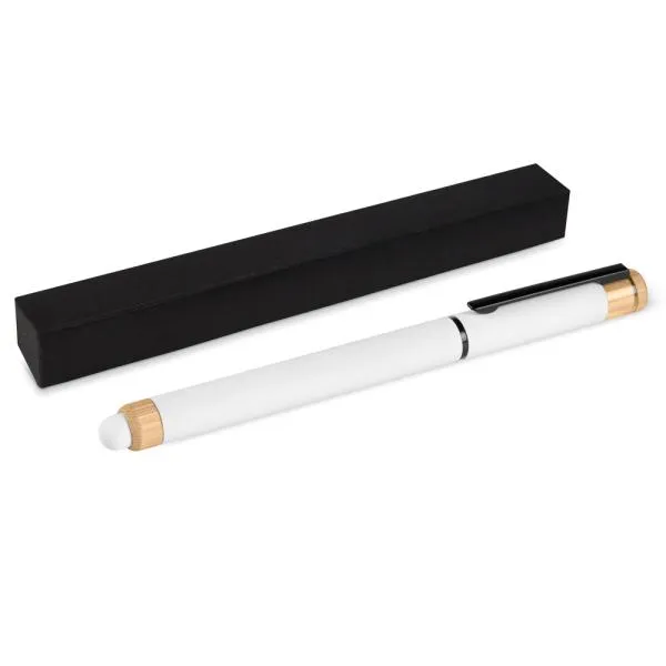 CANETA ROLLER EM ALUMÍNIO RECICLADO / BAMBU — foto 1 de 10